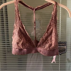 PINK Victoria's Secret Lace Bralette in Mauve